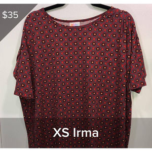 LuLaRoe Irma, XS, NWT